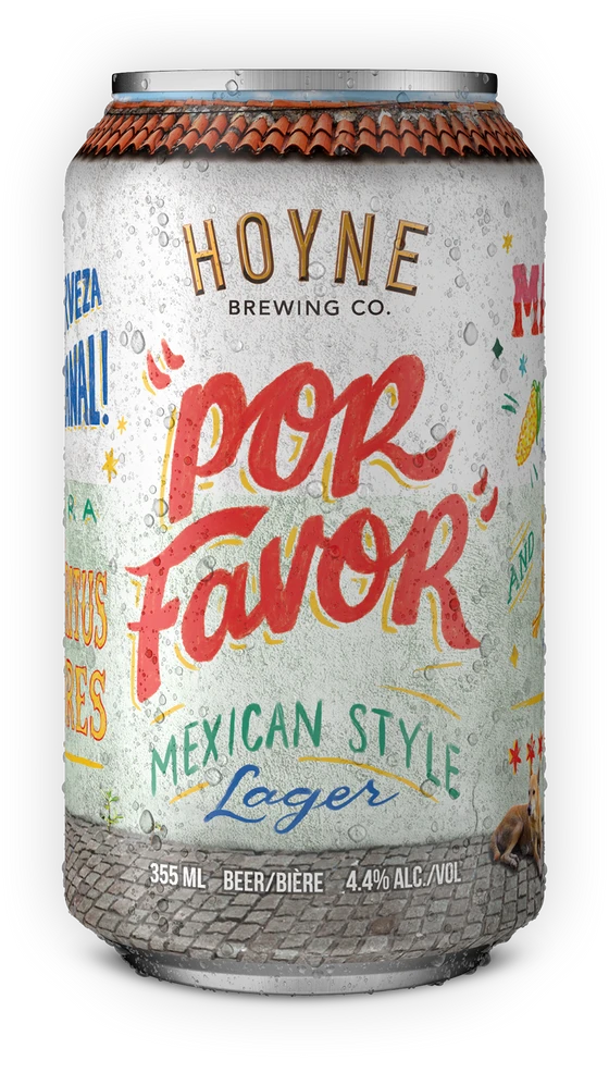 Por Favor Cerveza 6 Pack Cans Hoyne Brewing Company